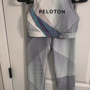 Peloton Multicolor Striped Activewear Set